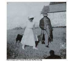 13-Marie_Stopes_with_Thomas_Hardy_and_Wuffles_her_dog